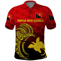 Custom Papua New Guinea Barramundis Cricket Polo Shirt Birds Of Paradise Paradisaea Raggiana Original Red LT8 - Wonder Print Shop
