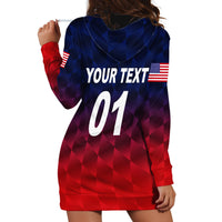 (Custom Personalised) United States National Cricket Hoodie Dress Team USA Cricket Gradient Navy Red LT8 - Wonder Print Shop