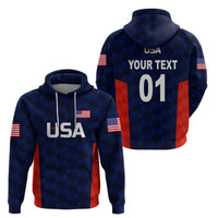 Custom United States National CrickeHoodie Team USA Cricket Navy LT8 - Wonder Print Shop