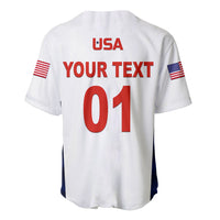 (Custom Personalised) United States National Cricket Baseball Jersey Team USA Cricket White LT8 - Wonder Print Shop