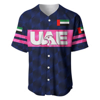 (Custom Personalised) United Arab Emirates UAE Cricket Baseball Jersey Falcon Unique - Navy LT8 - Wonder Print Shop