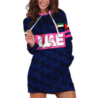 (Custom Personalised) United Arab Emirates UAE Cricket Hoodie Dress Falcon Unique - Navy LT8 - Wonder Print Shop