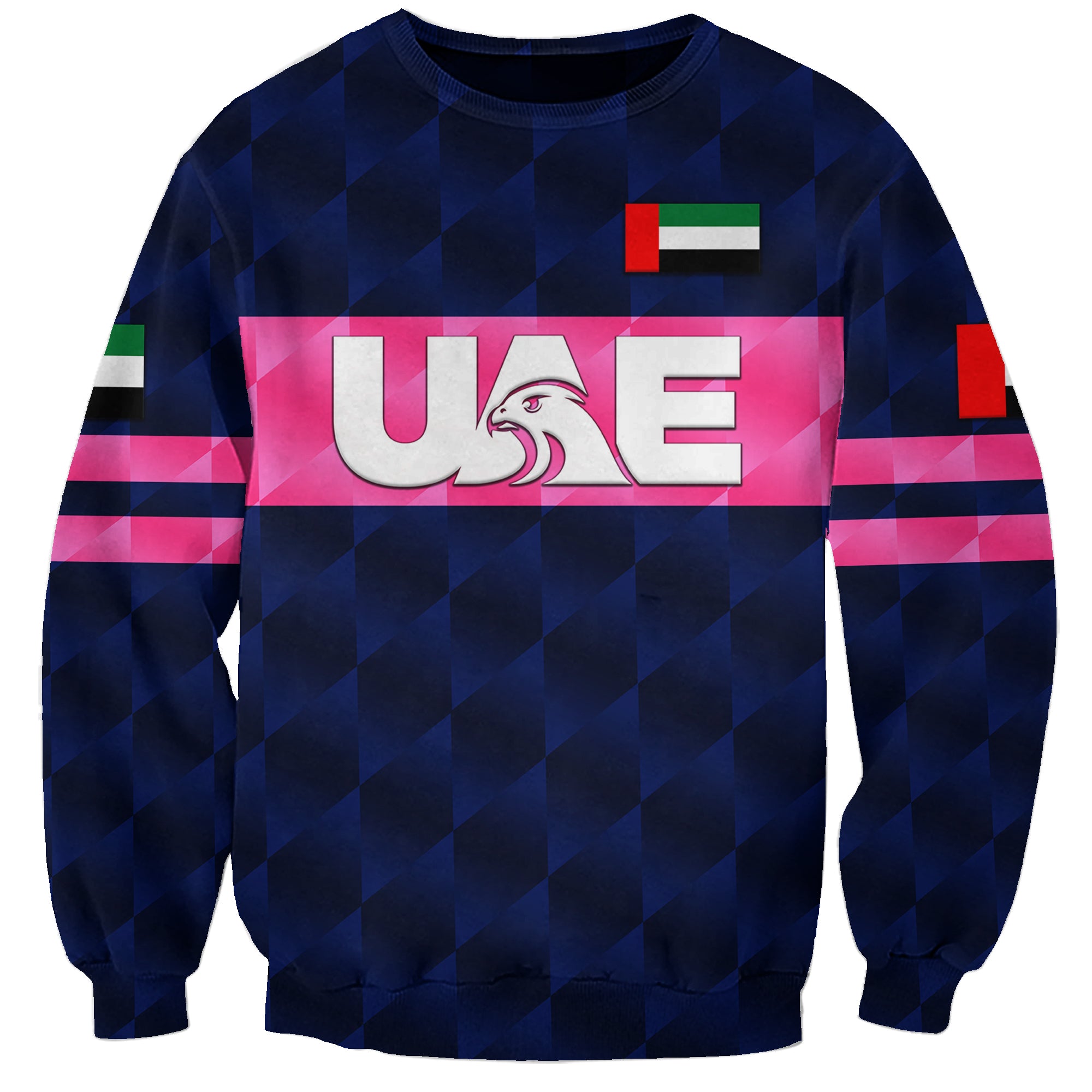 custom-personalised-united-arab-emirates-uae-cricket-sweatshirt-falcon-unique-navy