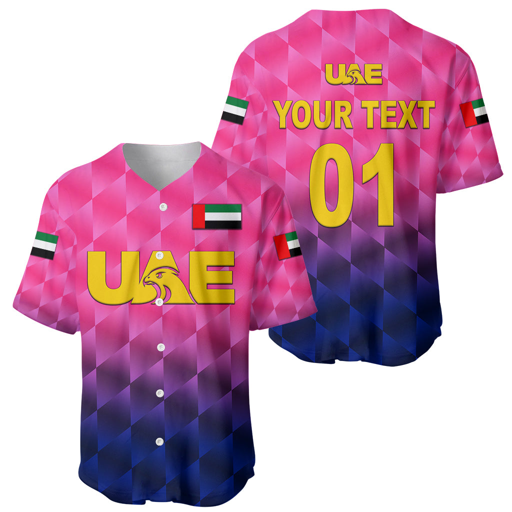 custom-personalised-united-arab-emirates-uae-cricket-baseball-jersey-falcon-unique-pink