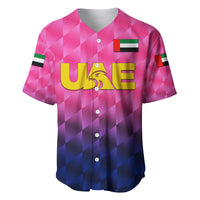 (Custom Personalised) United Arab Emirates UAE Cricket Baseball Jersey Falcon Unique - Pink LT8 - Wonder Print Shop