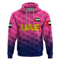 Custom United Arab Emirates UAE CrickeHoodie Falcon Unique Pink LT8 - Wonder Print Shop