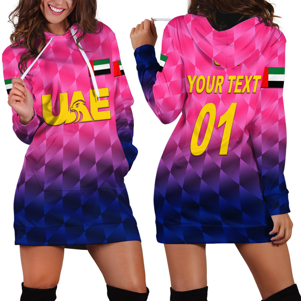 custom-personalised-united-arab-emirates-uae-cricket-hoodie-dress-falcon-unique-pink