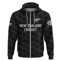 Custom New Zealand CrickeHoodie Silver Fern Unique Black LT8 - Wonder Print Shop