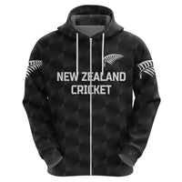 Custom New Zealand CrickeHoodie Silver Fern Unique Black LT8 - Wonder Print Shop
