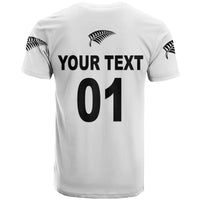 Custom New Zealand Cricket T Shirt Silver Fern Unique White LT8 - Wonder Print Shop