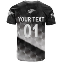 Custom New Zealand Cricket T Shirt Silver Fern Unique Gradient LT8 - Wonder Print Shop