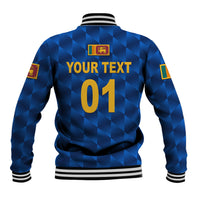 (Custom Personalised) Sri Lanka Cricket Baseball Jacket The Lions Unique - Blue LT8 - Wonder Print Shop