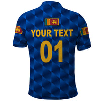 Custom Sri Lanka Cricket Polo Shirt The Lions Unique Blue LT8 - Wonder Print Shop