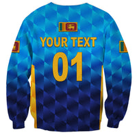 (Custom Personalised) Sri Lanka Cricket Sweatshirt The Lions Unique - Gradient Blue LT8 - Wonder Print Shop