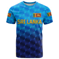 Custom Sri Lanka Cricket T Shirt The Lions Unique Gradient Blue LT8 - Wonder Print Shop