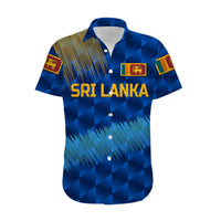 (Custom Personalised) Sri Lanka Cricket Hawaiian Shirt The Lions Special - Blue LT8 - Wonder Print Shop