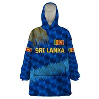 (Custom Personalised) Sri Lanka Cricket Wearable Blanket Hoodie The Lions Special - Blue LT8 - Wonder Print Shop