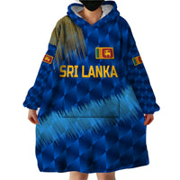 (Custom Personalised) Sri Lanka Cricket Wearable Blanket Hoodie The Lions Special - Blue LT8 - Wonder Print Shop