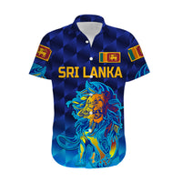 (Custom Personalised) Sri Lanka Cricket Hawaiian Shirt The Lions Pride Version - Blue LT8 - Wonder Print Shop