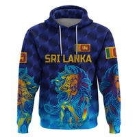 Custom Sri Lanka CrickeHoodie The Lions Pride Version Blue LT8 - Wonder Print Shop
