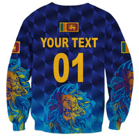 (Custom Personalised) Sri Lanka Cricket Sweatshirt The Lions Pride Version - Blue LT8 - Wonder Print Shop