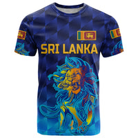 Custom Sri Lanka Cricket T Shirt The Lions Pride Version Blue LT8 - Wonder Print Shop