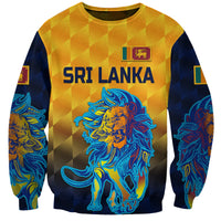 (Custom Personalised) Sri Lanka Cricket Sweatshirt The Lions Pride Version - Yellow LT8 - Wonder Print Shop