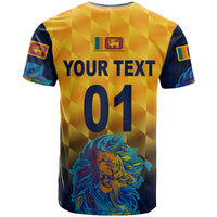 Custom Sri Lanka Cricket T Shirt The Lions Pride Version Yellow LT8 - Wonder Print Shop