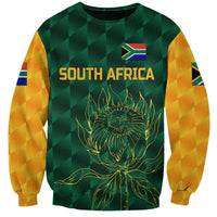 (Custom Personalised) South Africa Proteas Cricket Sweatshirt Simple - Green LT8 - Wonder Print Shop