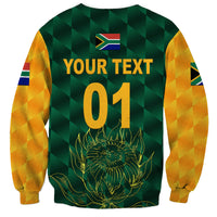 (Custom Personalised) South Africa Proteas Cricket Sweatshirt Simple - Green LT8 - Wonder Print Shop