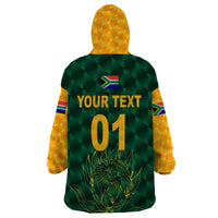 (Custom Personalised) South Africa Proteas Cricket Wearable Blanket Hoodie Simple - Green LT8 - Wonder Print Shop