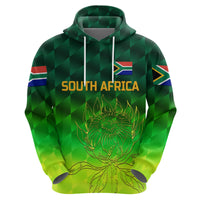 Custom South Africa Proteas CrickeHoodie Simple Gradient Green LT8 - Wonder Print Shop
