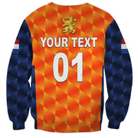 (Custom Personalised) Netherlands Cricket Dutch Lion Sweatshirt Unique Orange LT8 - Wonder Print Shop