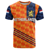 Custom Netherlands Cricket Dutch Lion T Shirt Special Orange LT8 - Wonder Print Shop