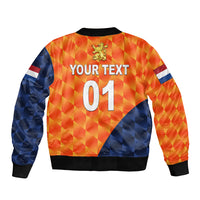 (Custom Personalised) Netherlands Cricket Dutch Lion Bomber Jacket Pride Version Orange LT8 - Wonder Print Shop