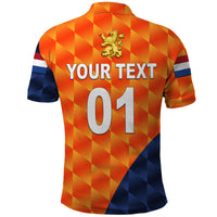Custom Netherlands Cricket Polo Shirt Dutch Lion Pride Version Orange LT8 - Wonder Print Shop