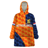 (Custom Personalised) Netherlands Cricket Dutch Lion Wearable Blanket Hoodie Pride Version Orange LT8 - Wonder Print Shop
