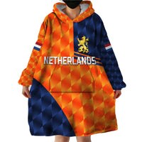 (Custom Personalised) Netherlands Cricket Dutch Lion Wearable Blanket Hoodie Pride Version Orange LT8 - Wonder Print Shop