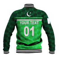 (Custom Personalised) Pakistan Cricket Baseball Jacket Pak Shaheens Unique - Green LT8 - Wonder Print Shop