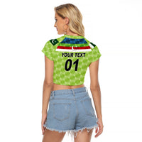 (Custom Personalised) Pakistan Cricket Raglan Cropped T Shirt Pak Shaheens Pride 1992 Champions LT8 - Wonder Print Shop