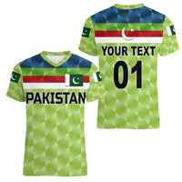 (Custom Personalised) Pakistan Cricket Women V Neck T Shirt Pak Shaheens Pride 1992 Champions LT8 - Wonder Print Shop