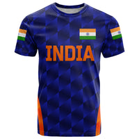 Custom India Cricket T Shirt Men In Blue Unique Blue LT8 - Wonder Print Shop