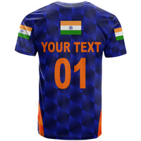Custom India Cricket T Shirt Men In Blue Unique Blue LT8 - Wonder Print Shop
