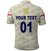 Custom England Cricket Polo Shirt Unique Beige LT8 - Wonder Print Shop