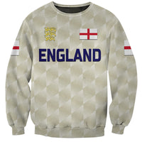 (Custom Personalised) England Cricket Sweatshirt Unique - Beige LT8 - Wonder Print Shop