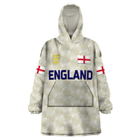 (Custom Personalised) England Cricket Wearable Blanket Hoodie Unique - Beige LT8 - Wonder Print Shop