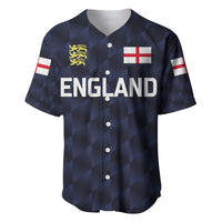 (Custom Personalised) England Cricket Baseball Jersey Unique - Navy LT8 - Wonder Print Shop