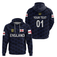Custom England CrickeHoodie Unique Navy LT8 - Wonder Print Shop
