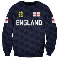 (Custom Personalised) England Cricket Sweatshirt Unique - Navy LT8 - Wonder Print Shop