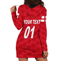 (Custom Personalised) England Cricket Hoodie Dress Unique - Red LT8 - Wonder Print Shop